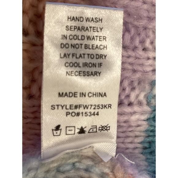 KARLIE women’s pullover cable knit sweater size M - Picture 10 of 10